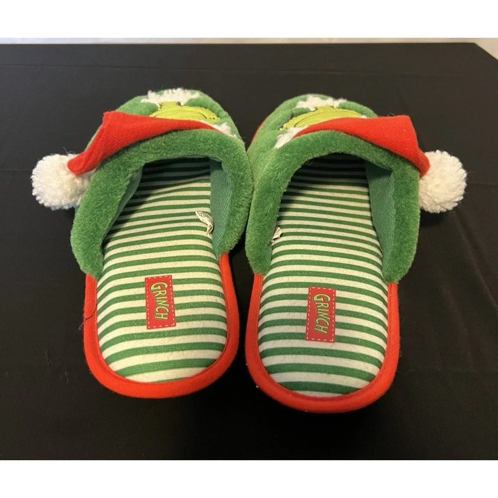Men's Size‎ 9-10 Christmas The Grinch Slippers/House shoes Holidays, Unisex